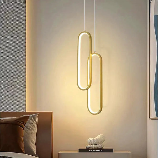 Pendente LED Oval Contemporâneo